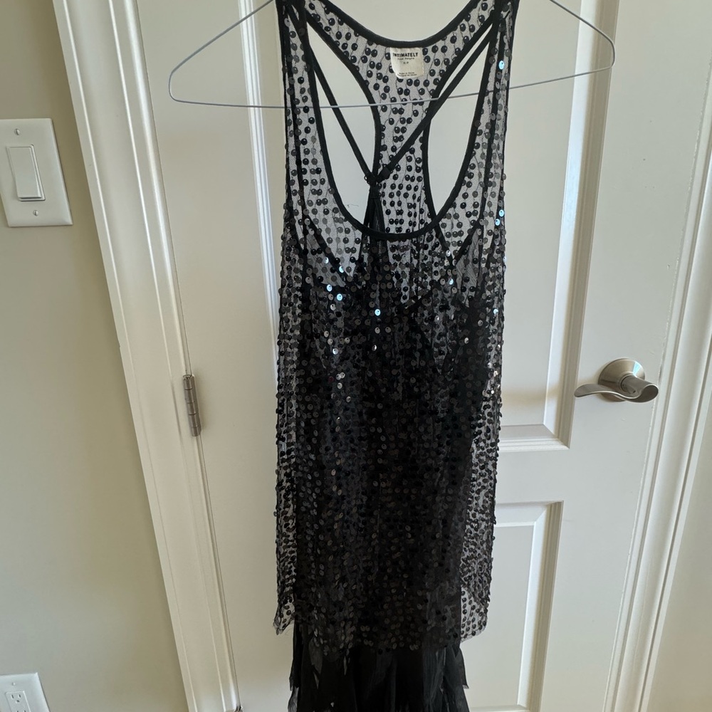 Free People Black Sequin Dress
